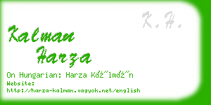 kalman harza business card